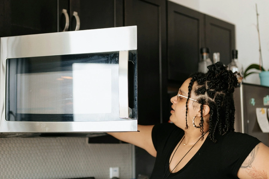 microwaving food
